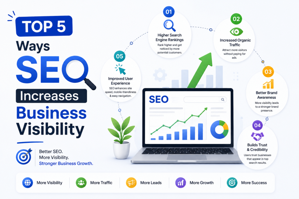 Top 5 Ways SEO Increases Business Visibility