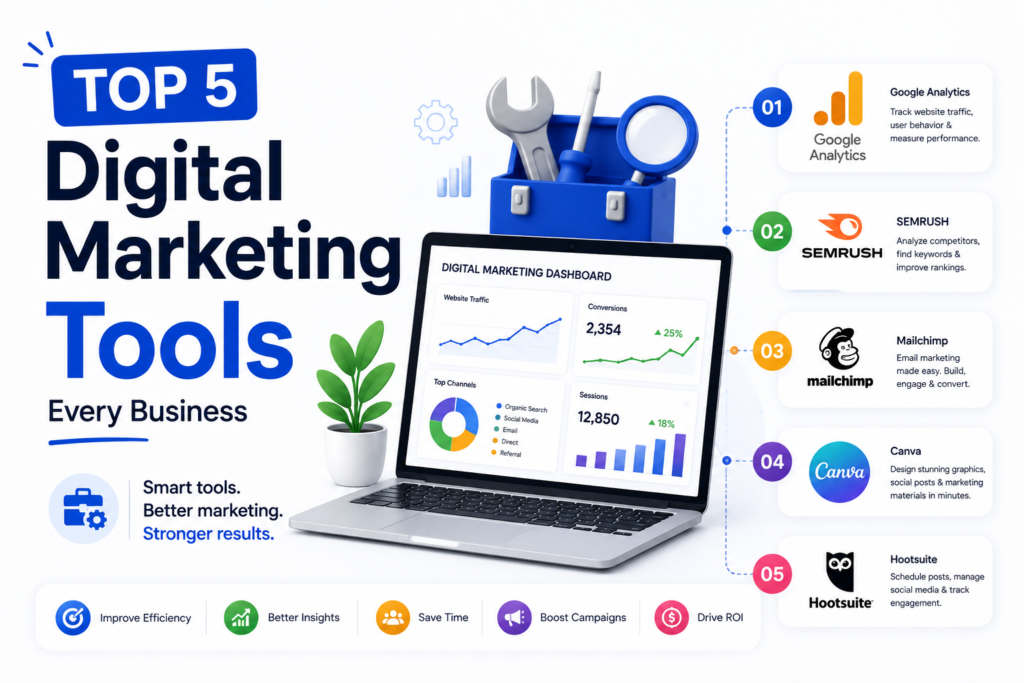 Top 5 Digital Marketing Tools Every Business