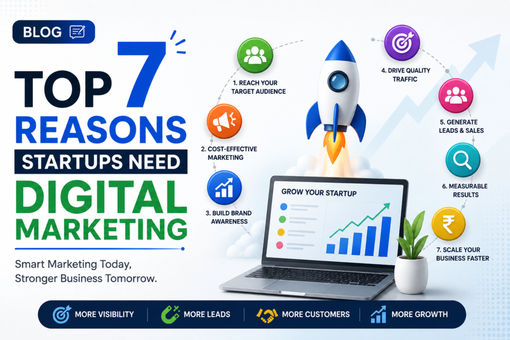 Top 7 Reasons Startups Need Digital Marketing